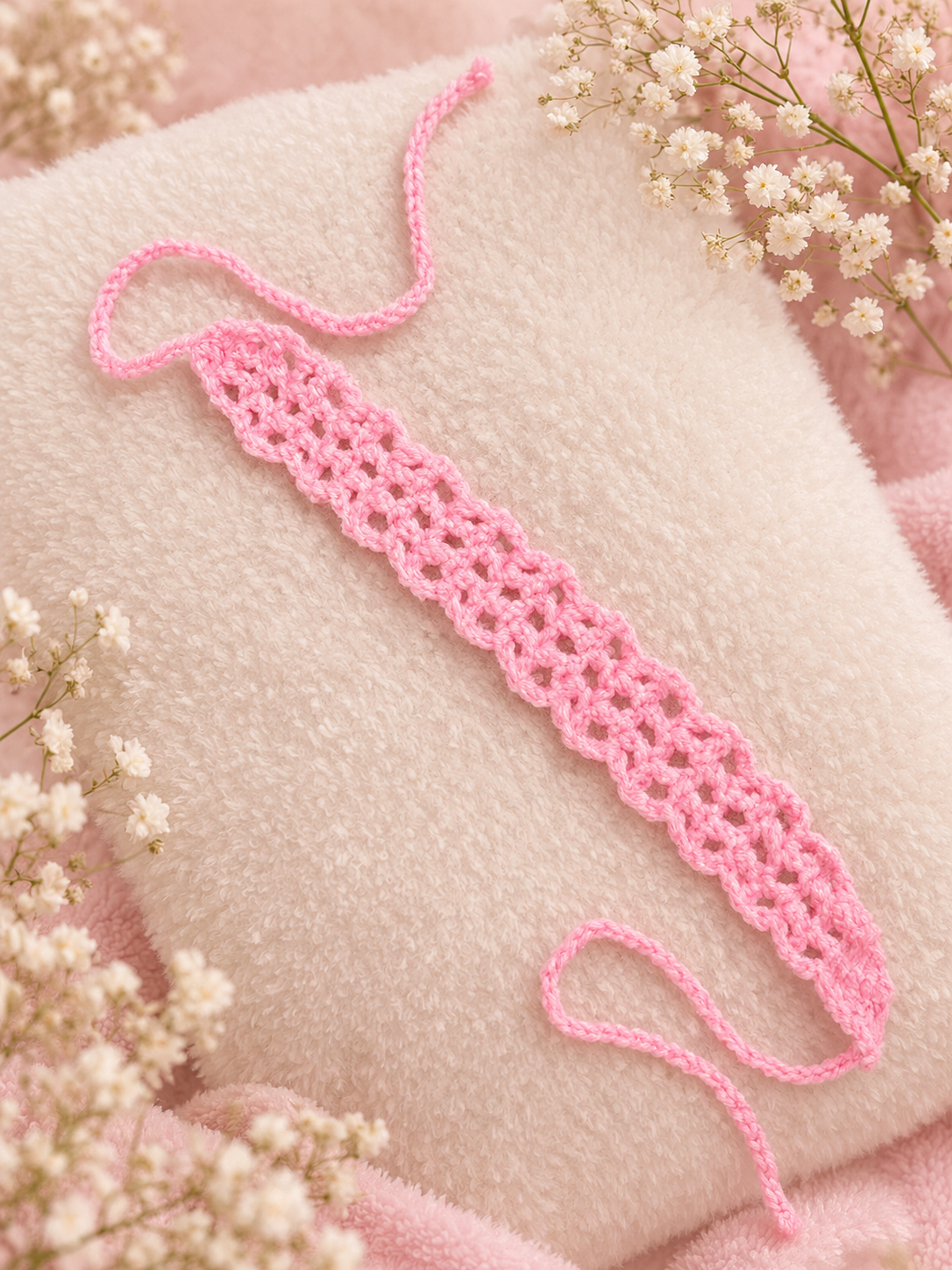Diadema Rosé Lace